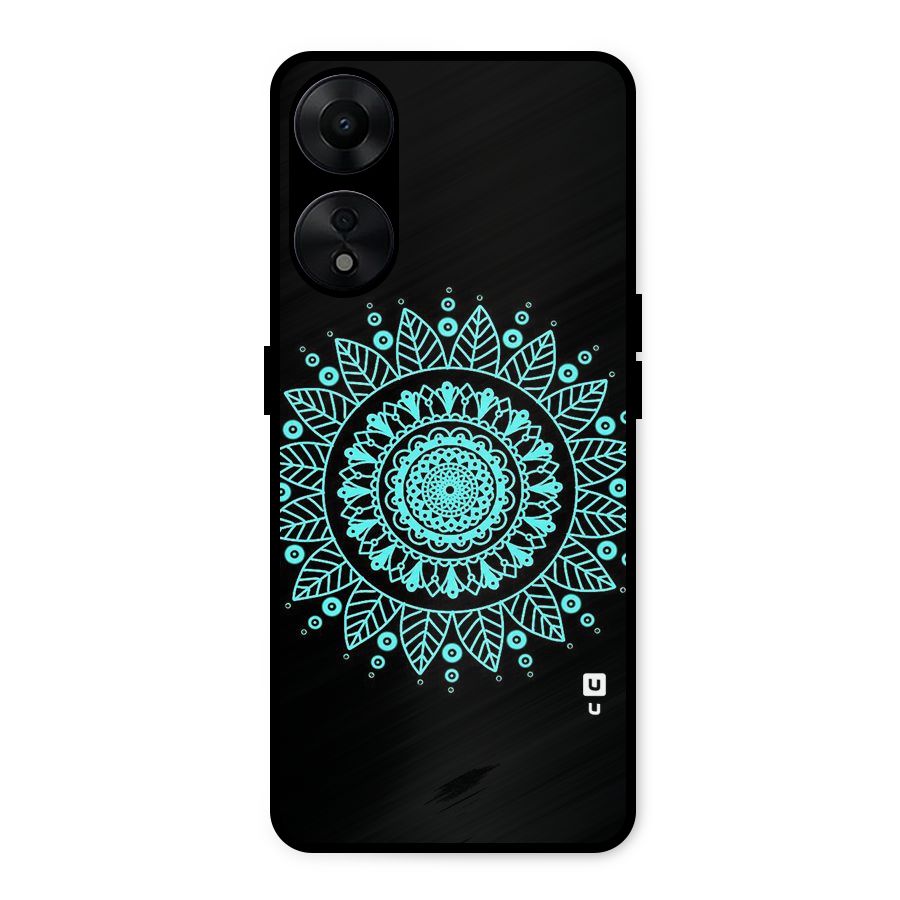Circles Pattern Art Metal Back Case for Oppo A78 5G