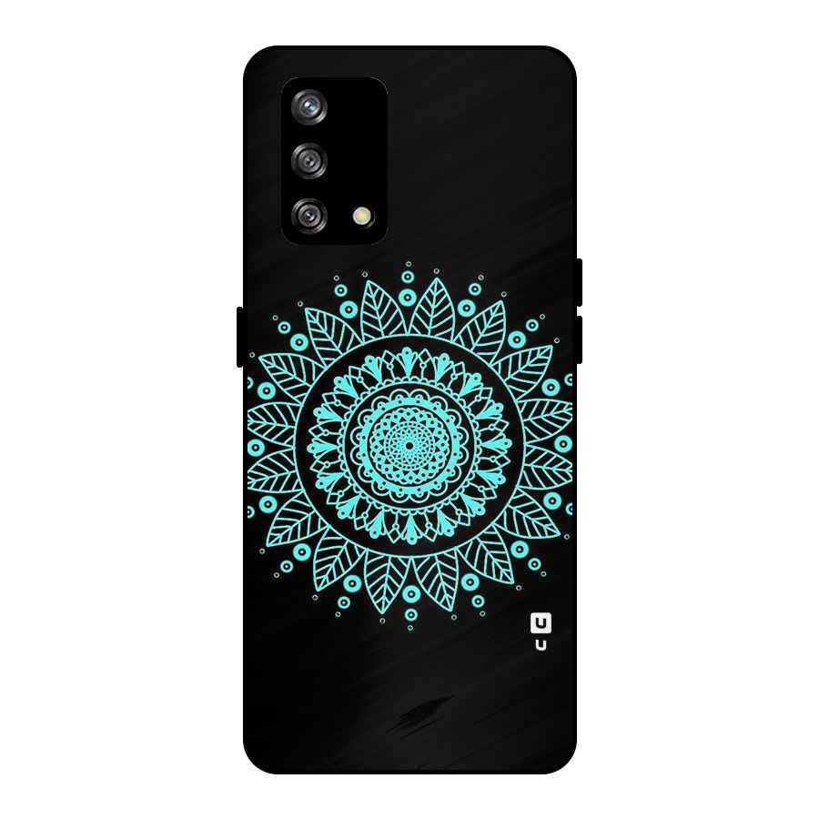 Circles Pattern Art Metal Back Case for Oppo F19