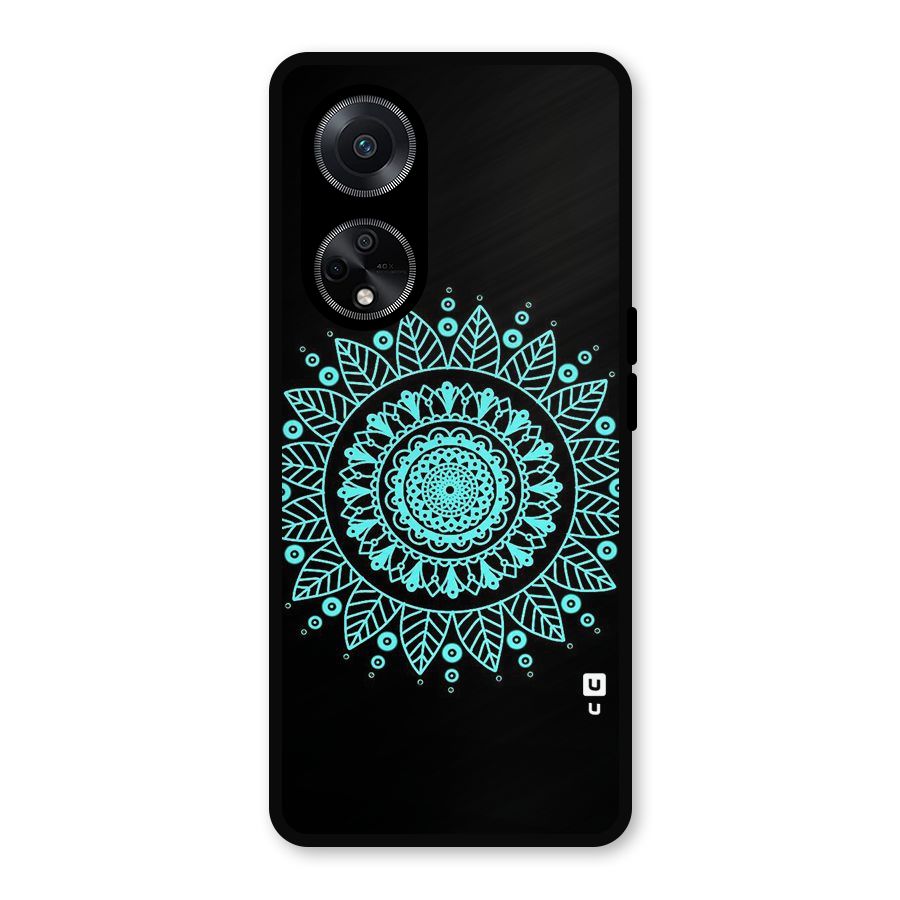 Circles Pattern Art Metal Back Case for Oppo F23