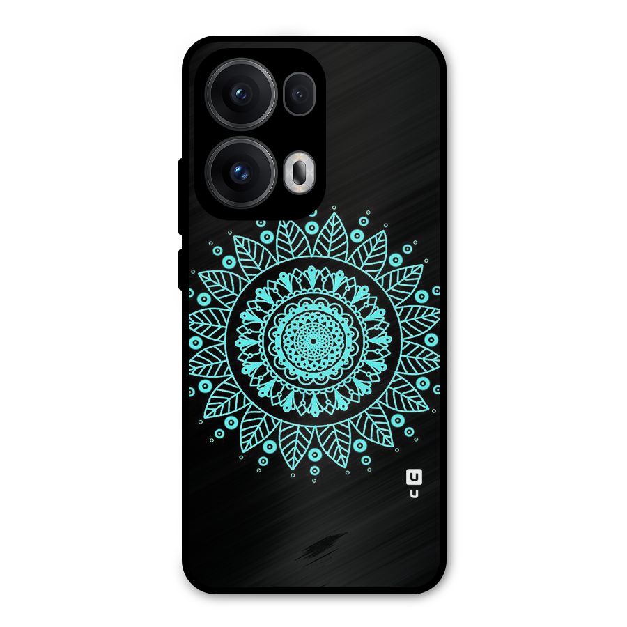 Circles Pattern Art Metal Back Case for Oppo Reno13 Pro