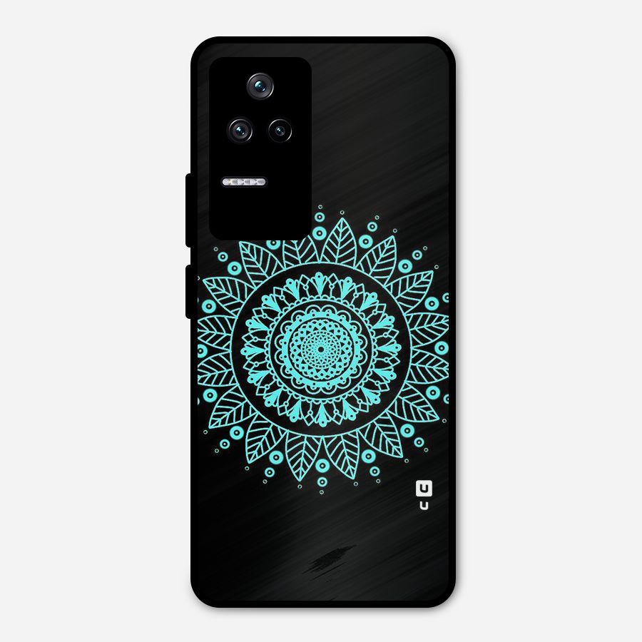 Circles Pattern Art Metal Back Case for Poco F4 5G