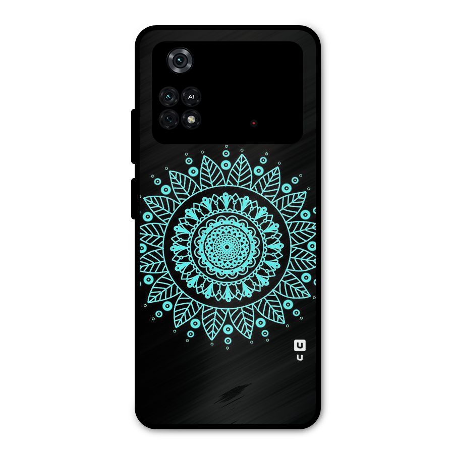 Circles Pattern Art Metal Back Case for Poco M4 Pro 4G