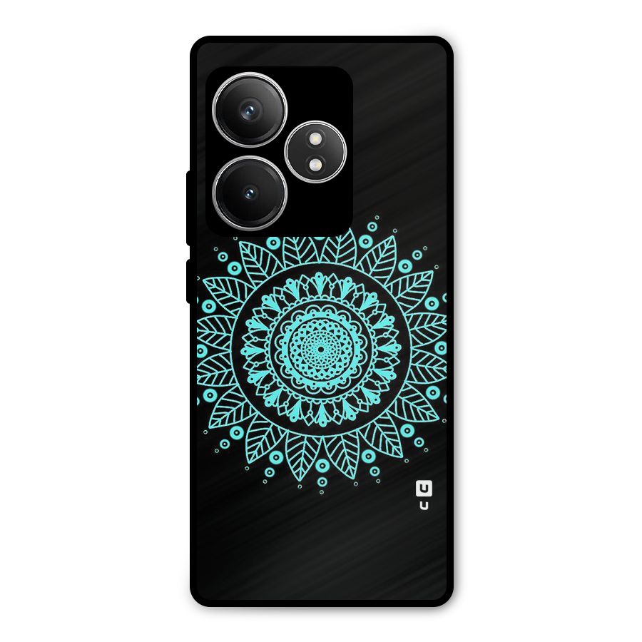 Circles Pattern Art Metal Back Case for Realme GT 6T