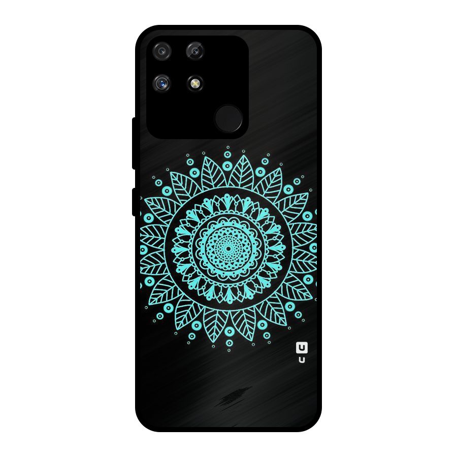 Circles Pattern Art Metal Back Case for Realme Narzo 50A
