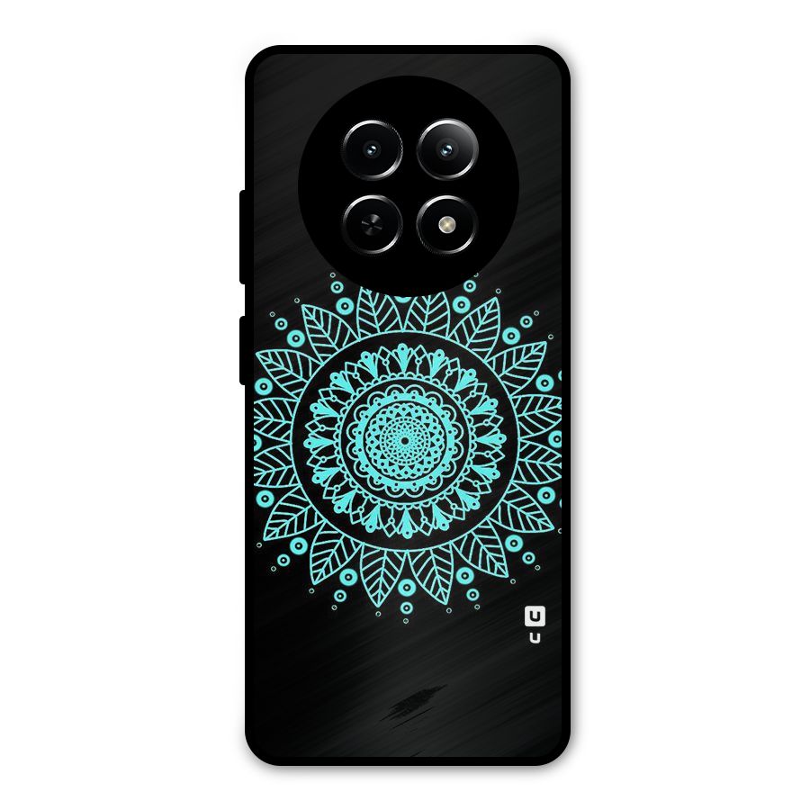 Circles Pattern Art Metal Back Case for Realme Narzo 70x 5G