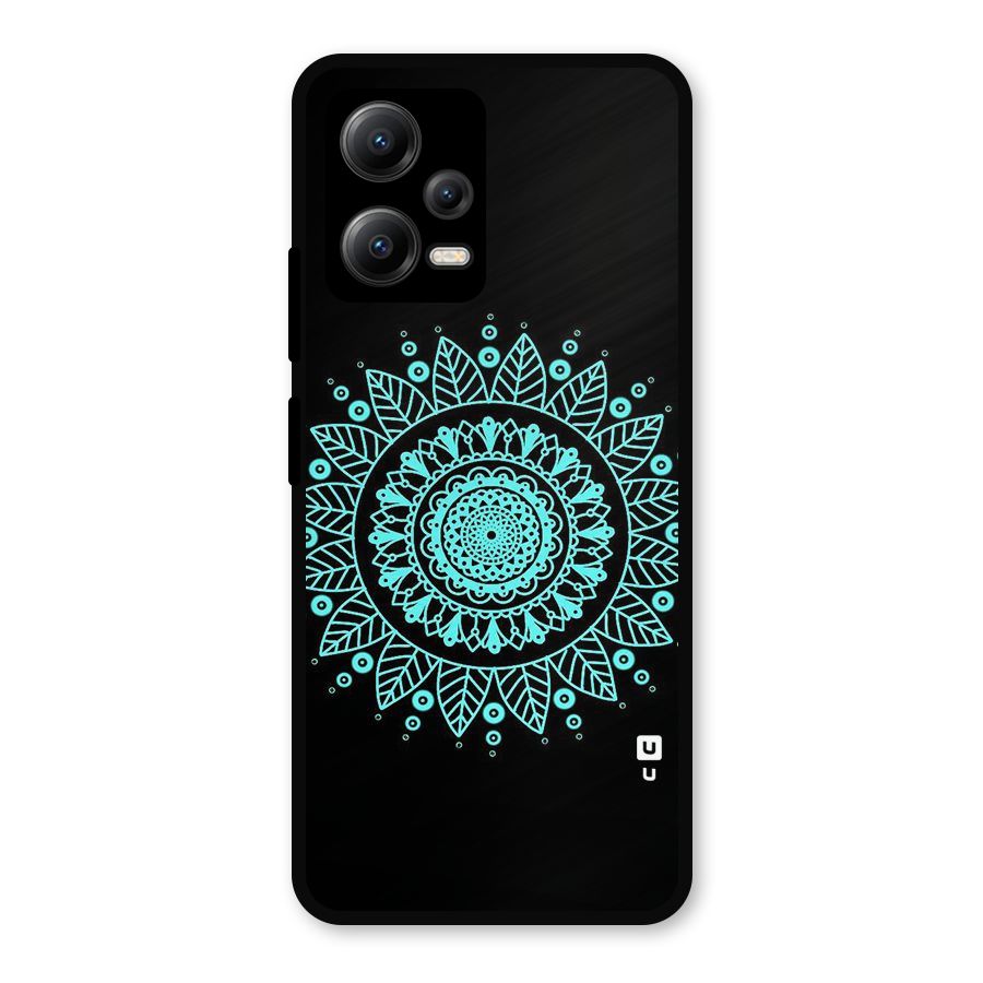 Circles Pattern Art Metal Back Case for Redmi Note 12 5G