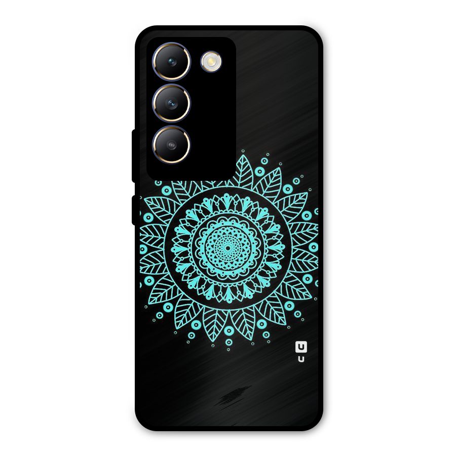 Circles Pattern Art Metal Back Case for Vivo T3 5G