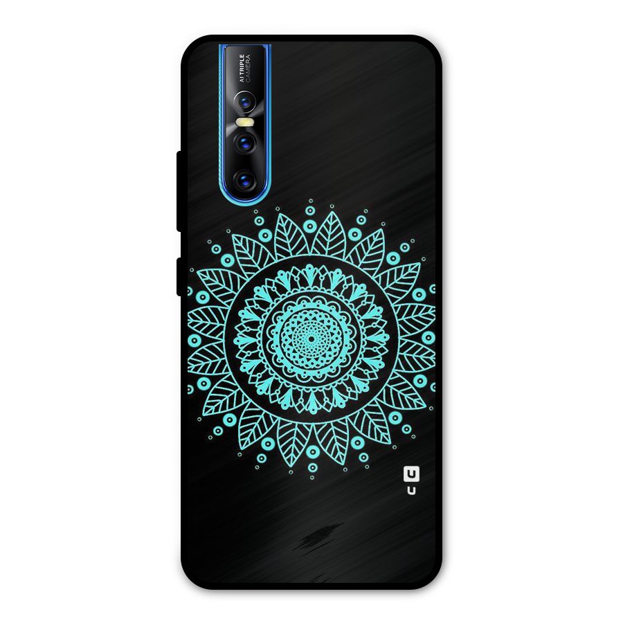 Circles Pattern Art Metal Back Case for Vivo V15 Pro