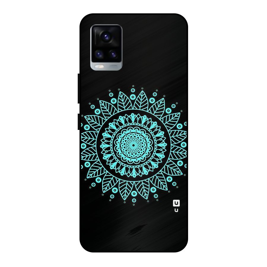Circles Pattern Art Metal Back Case for Vivo V20 2021