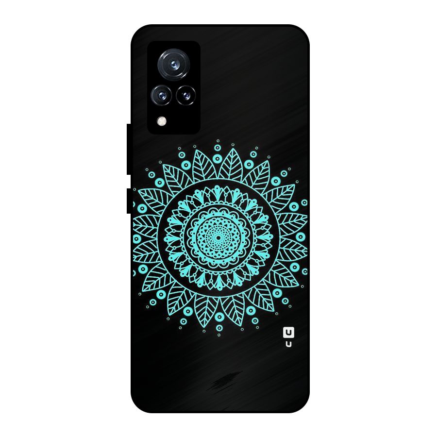 Circles Pattern Art Metal Back Case for Vivo V21 5G