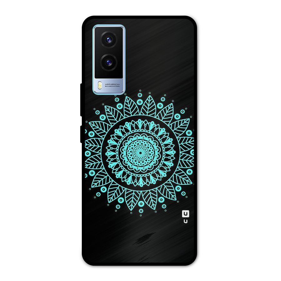 Circles Pattern Art Metal Back Case for Vivo V21e 5G