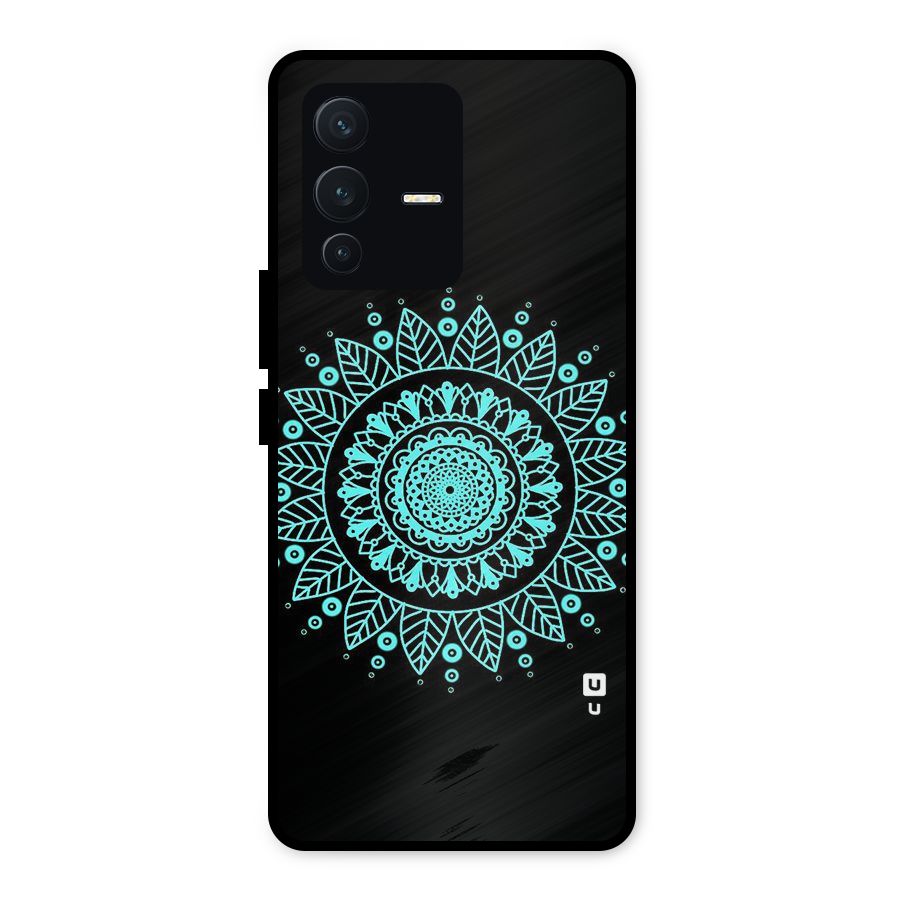 Circles Pattern Art Metal Back Case for Vivo V23 5G