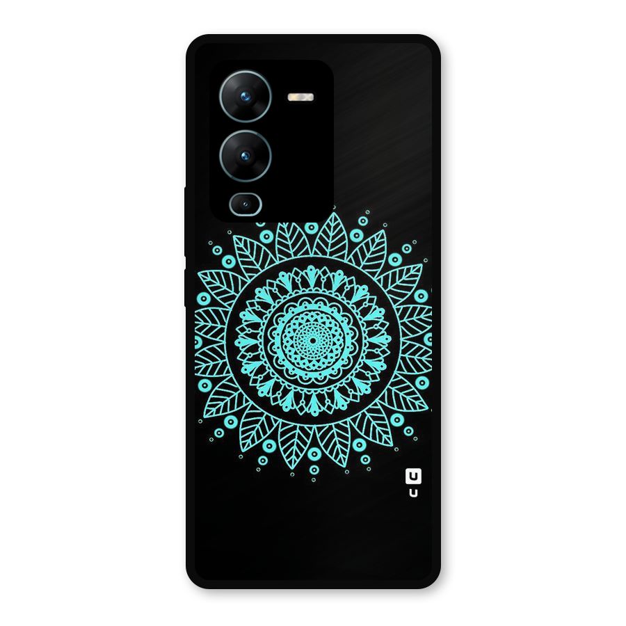 Circles Pattern Art Metal Back Case for Vivo V25 Pro