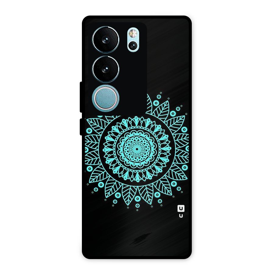 Circles Pattern Art Metal Back Case for Vivo V29 Pro