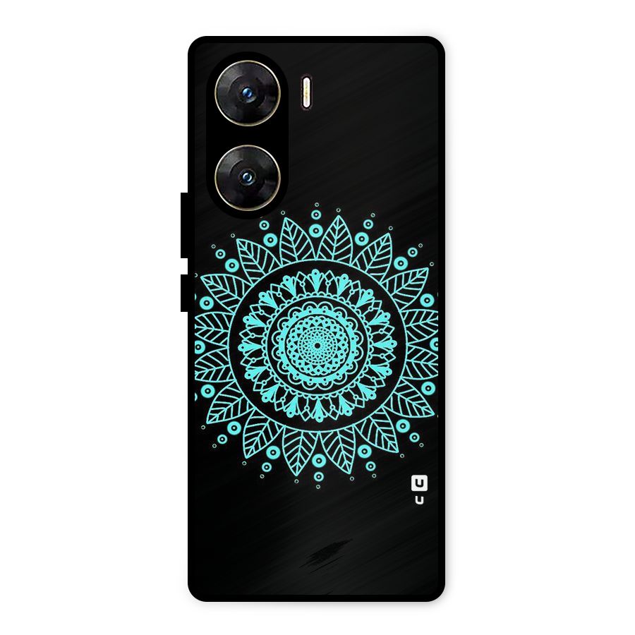 Circles Pattern Art Metal Back Case for Vivo V29e