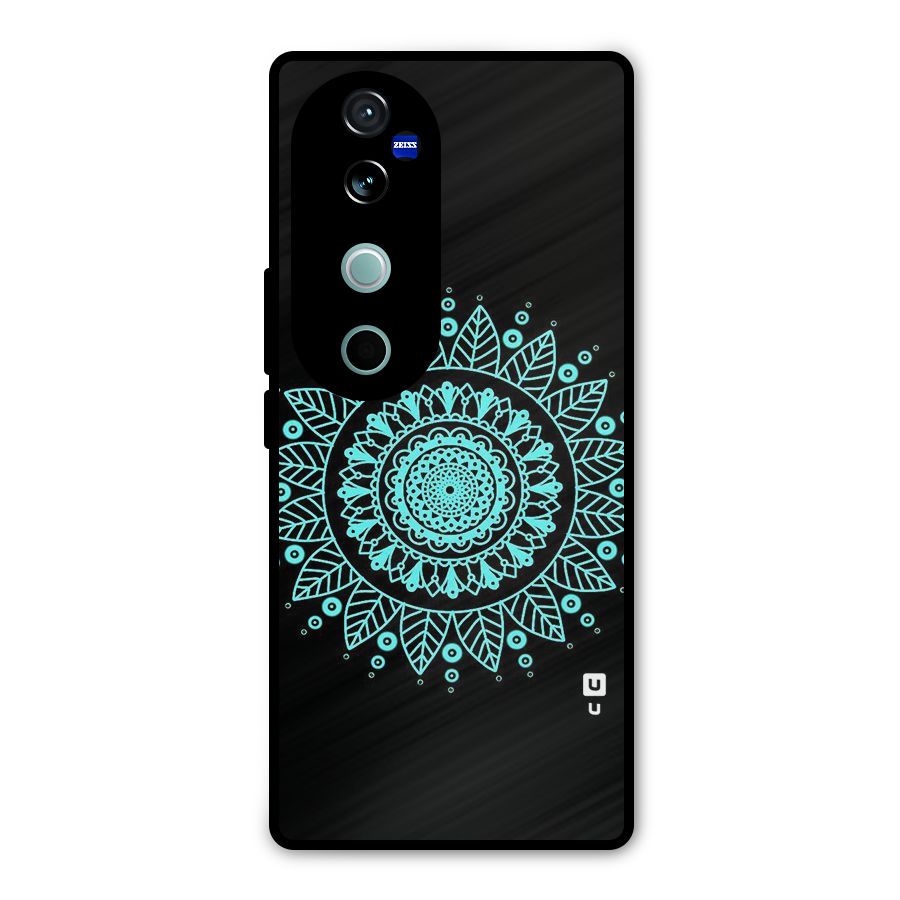 Circles Pattern Art Metal Back Case for Vivo V40 Pro