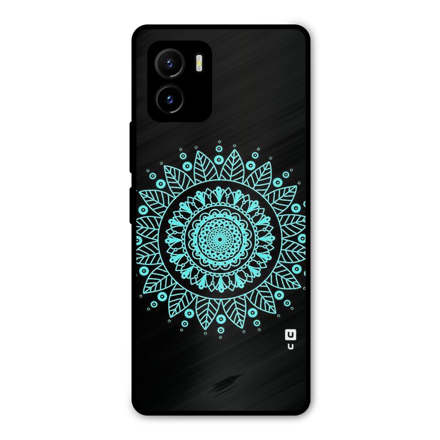 Circles Pattern Art Metal Back Case for Vivo Y15s