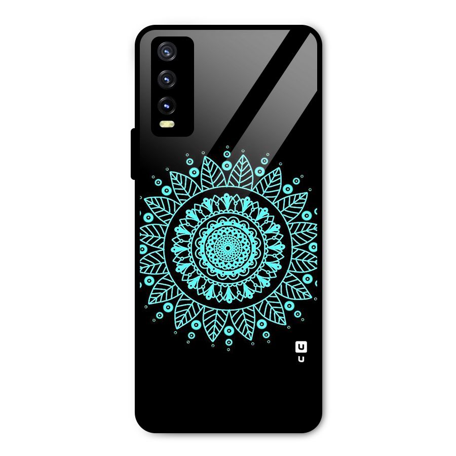 Circles Pattern Art Metal Back Case for Vivo Y20i