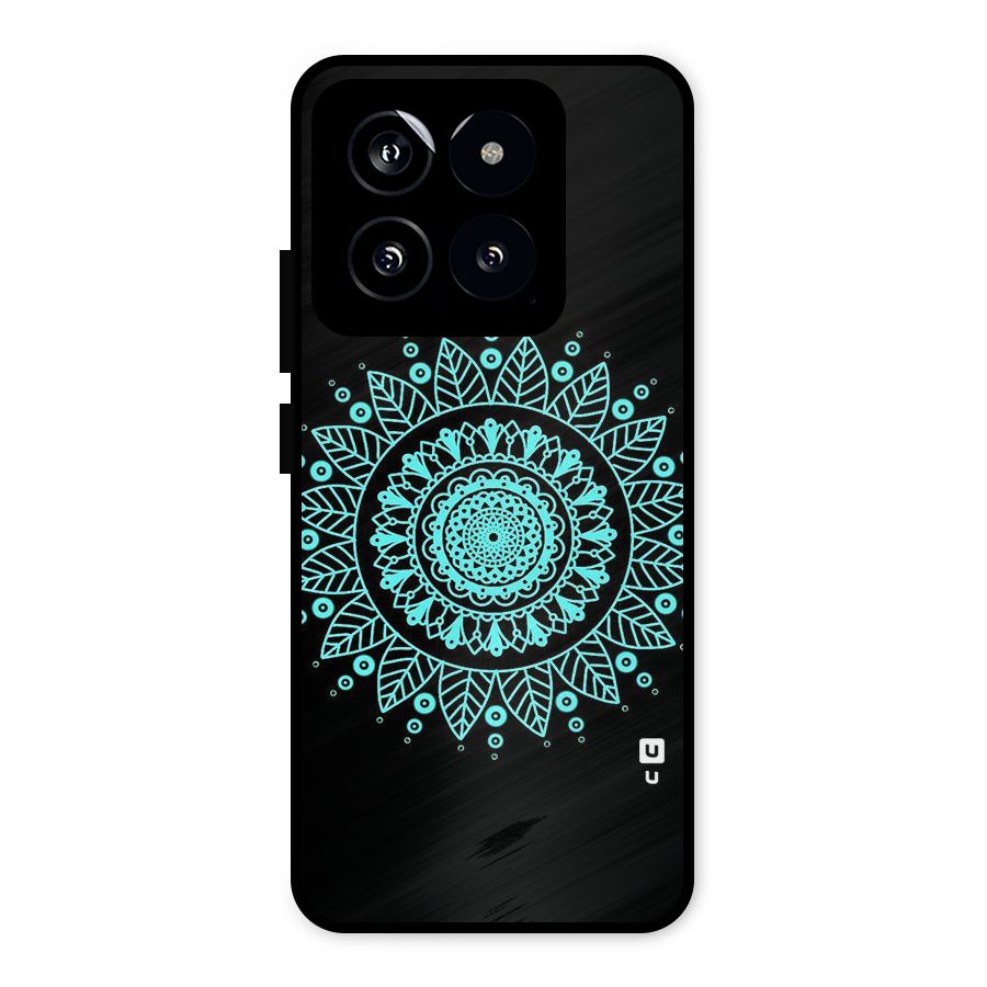 Circles Pattern Art Metal Back Case for Xiaomi 14