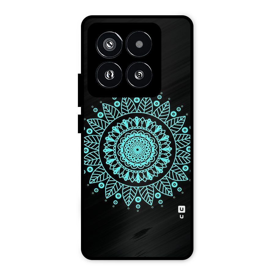 Circles Pattern Art Metal Back Case for Xiaomi 14 Pro