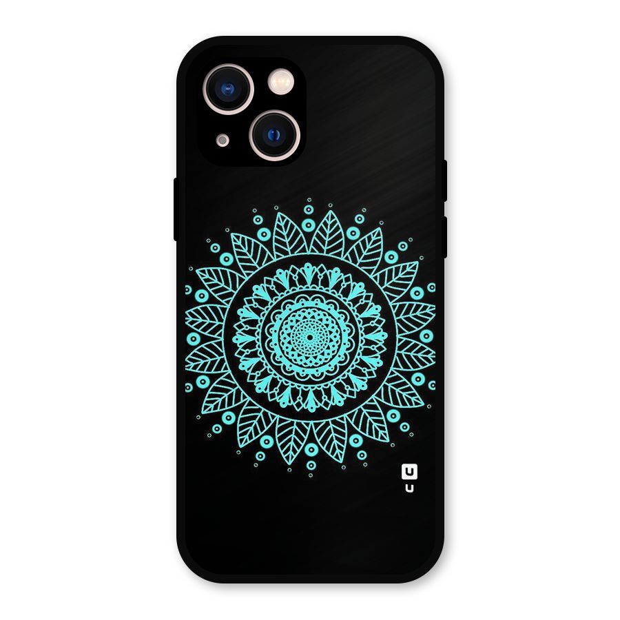 Circles Pattern Art Metal Back Case for iPhone 13