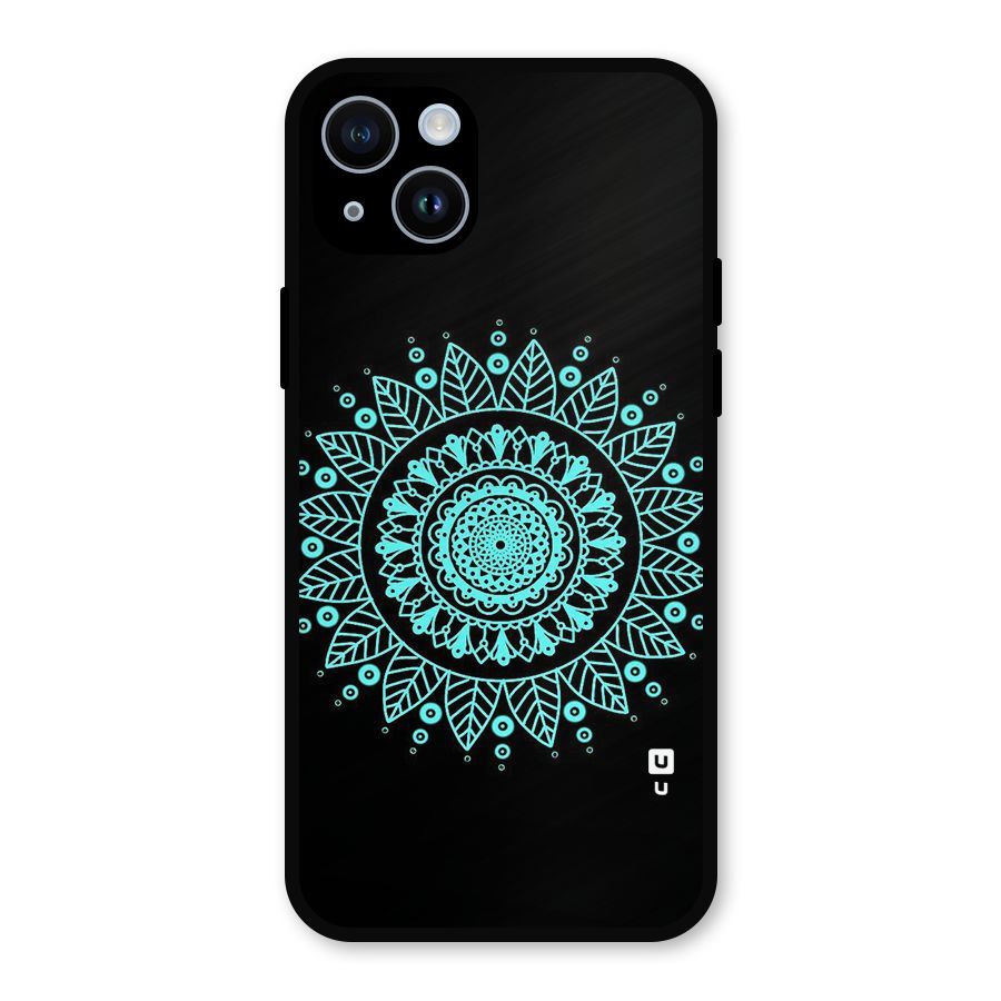 Circles Pattern Art Metal Back Case for iPhone 14