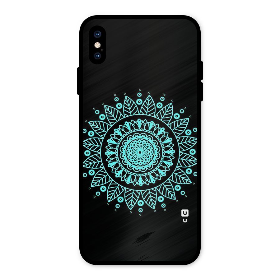 Circles Pattern Art Metal Back Case for iPhone XS Max