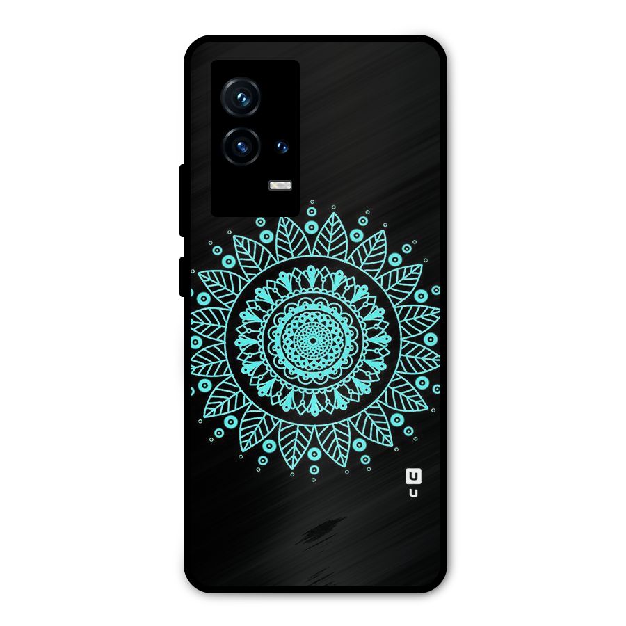 Circles Pattern Art Metal Back Case for iQOO 9 5G