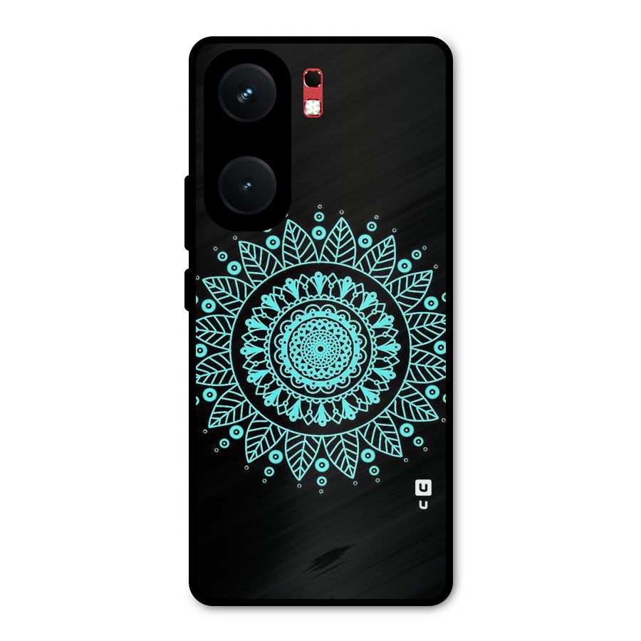 Circles Pattern Art Metal Back Case for iQOO Neo 9 Pro