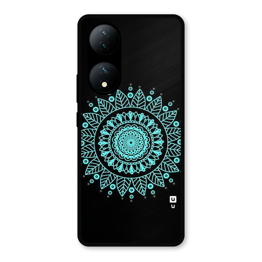 Circles Pattern Art Metal Back Case for iQOO Z7