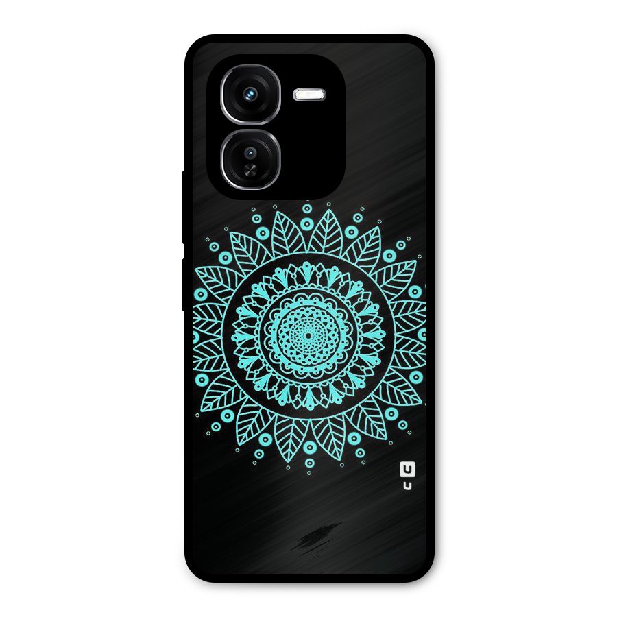 Circles Pattern Art Metal Back Case for iQOO Z9x