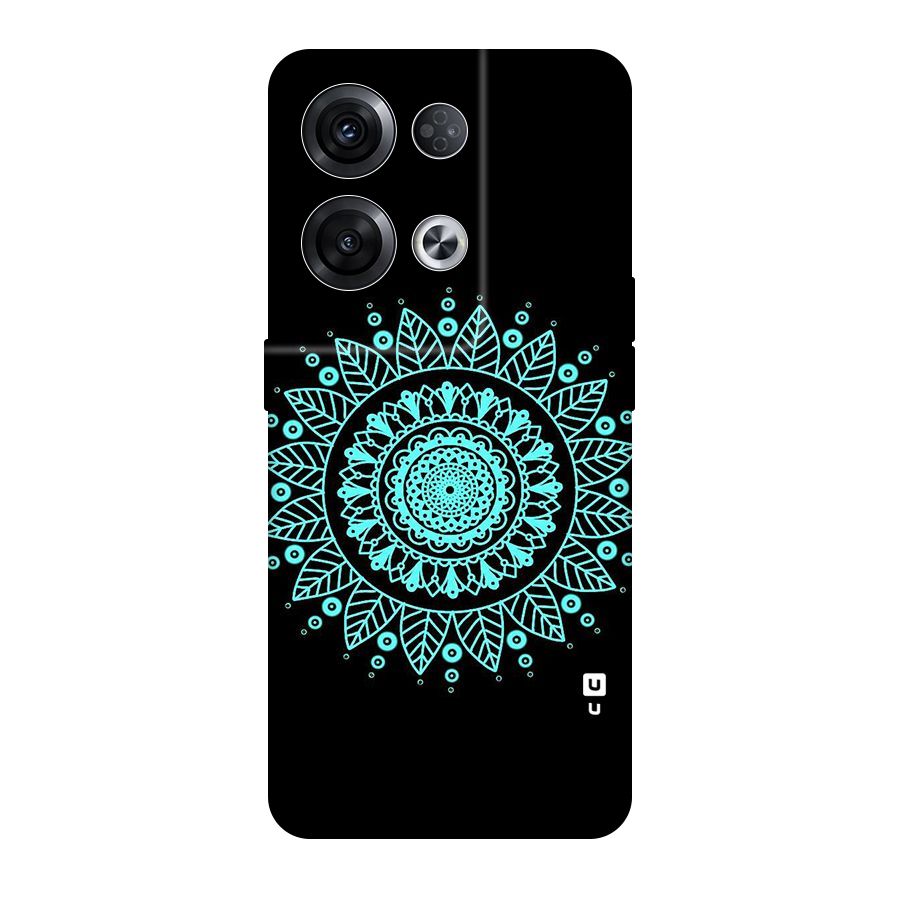 Circles Pattern Art Original Polycarbonate Back Case for Oppo Reno8 Pro 5G