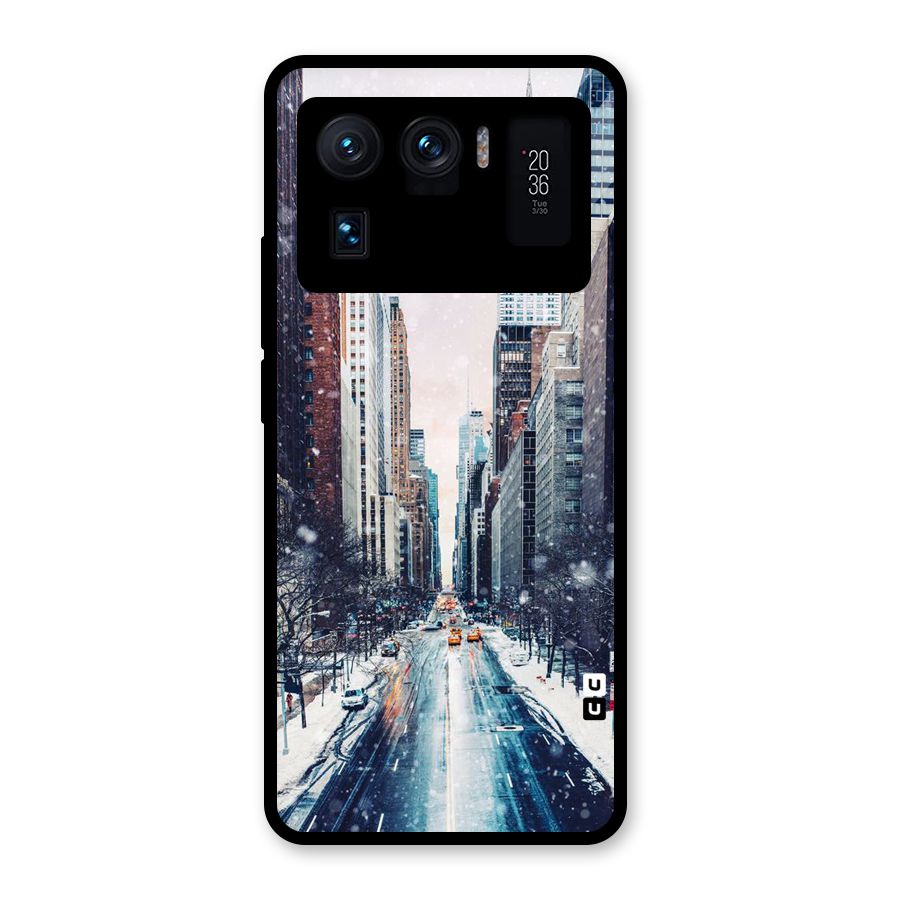 City Snow Glass Back Case for Mi 11 Ultra