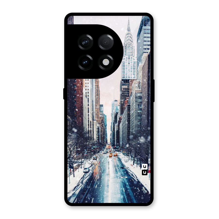 City Snow Glass Back Case for OnePlus 11R