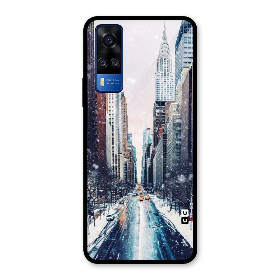 City Snow Glass Back Case for Vivo Y31