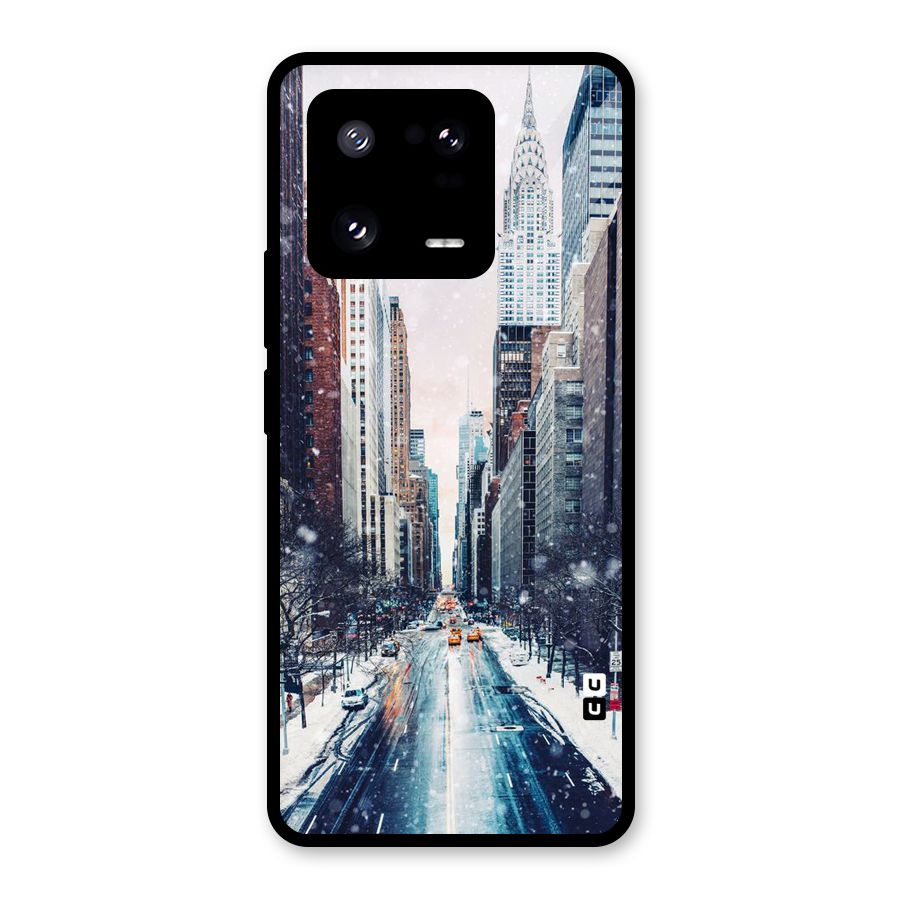City Snow Glass Back Case for Xiaomi 13 Pro