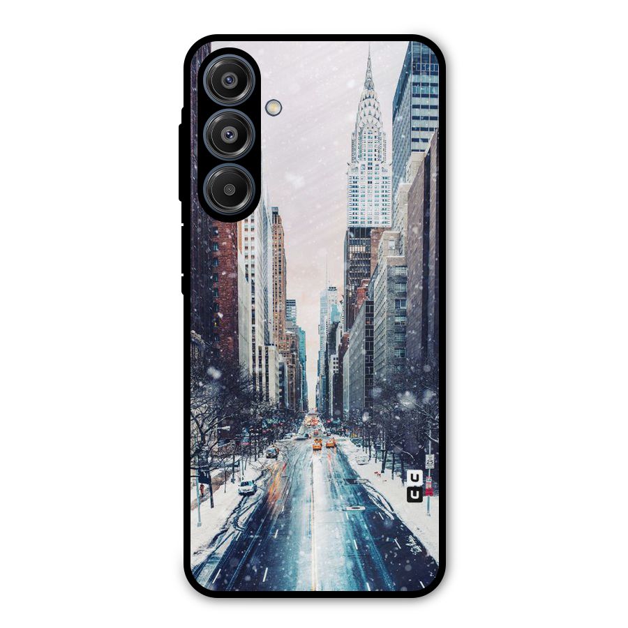 City Snow Metal Back Case for Galaxy A16 5G