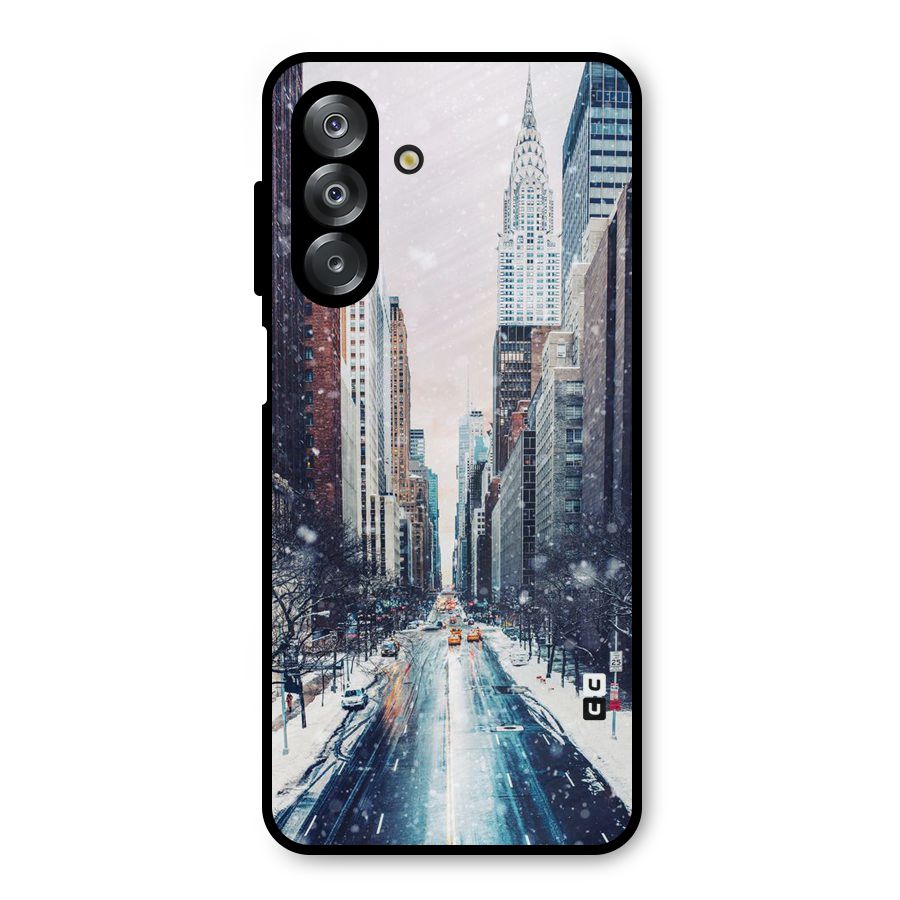 City Snow Metal Back Case for Galaxy A26
