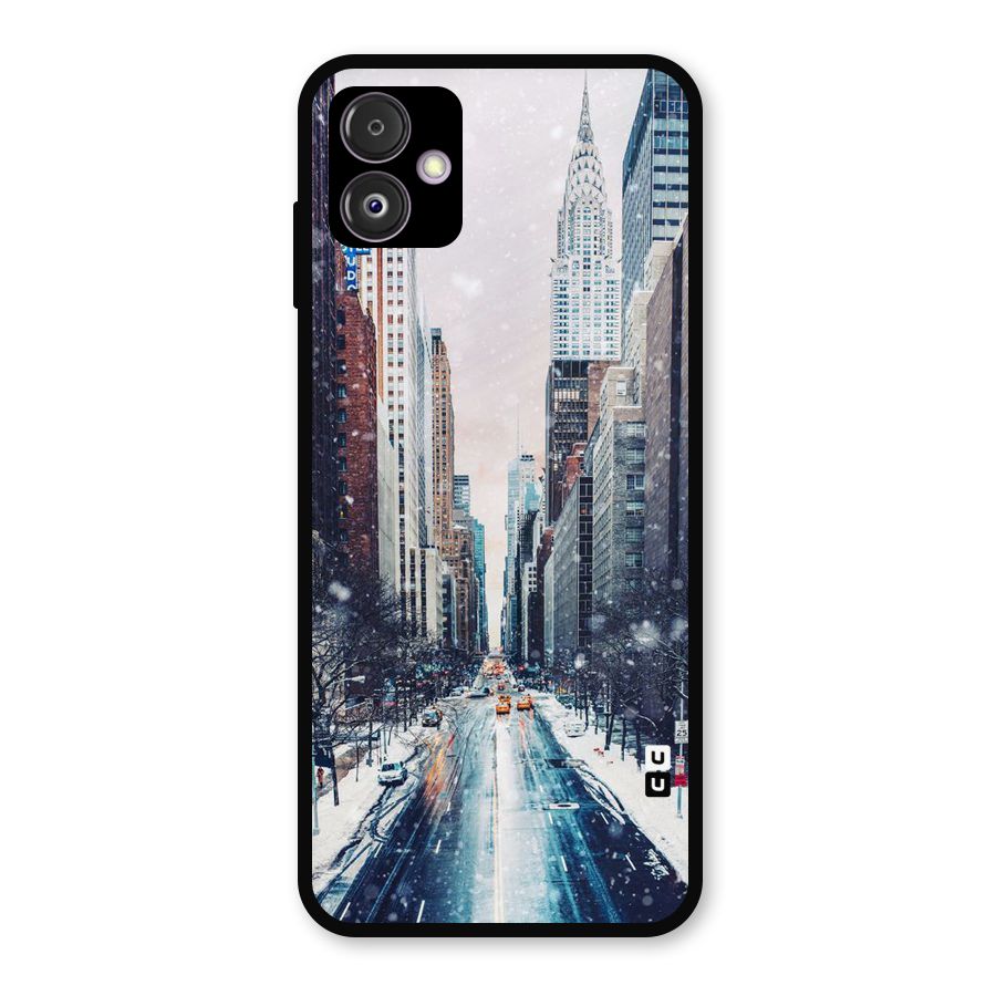City Snow Metal Back Case for Galaxy F14