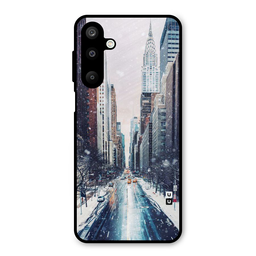 City Snow Metal Back Case for Galaxy M16
