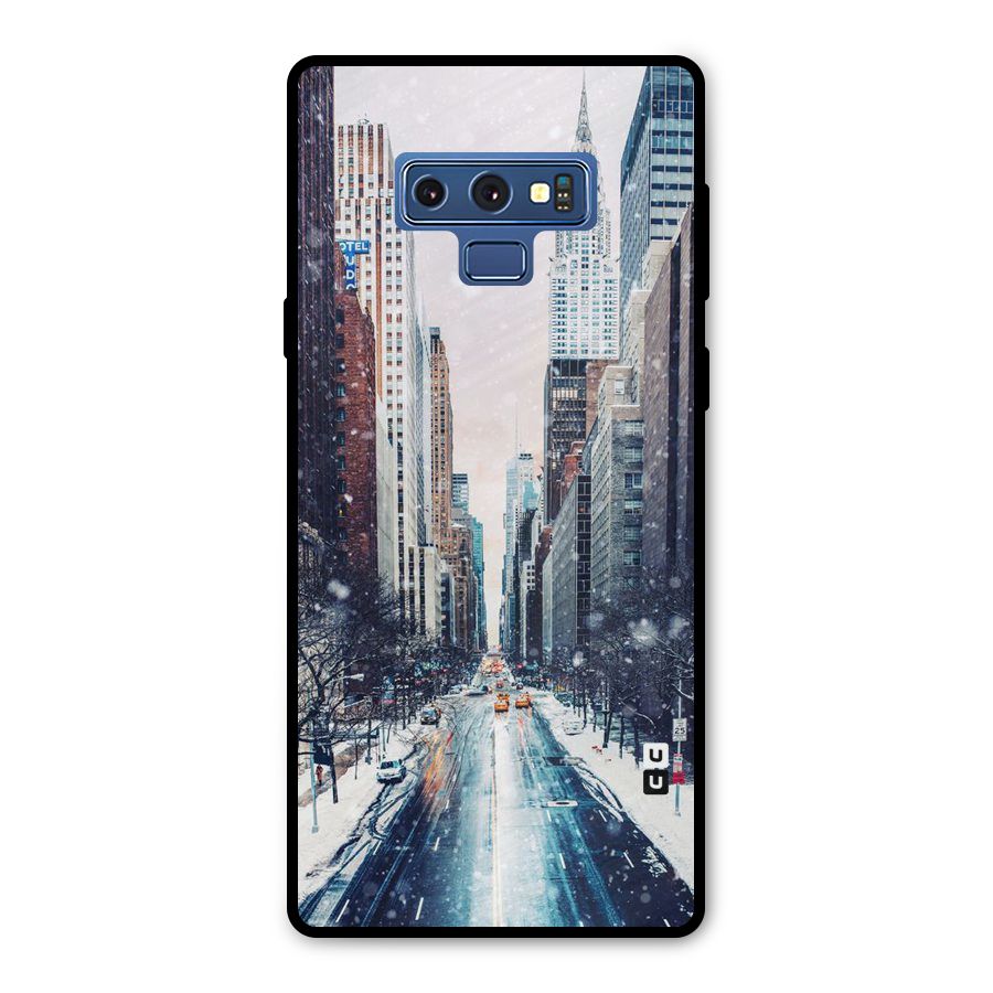 City Snow Metal Back Case for Galaxy Note 9