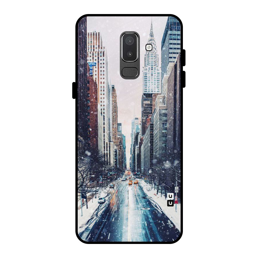 City Snow Metal Back Case for Galaxy On8 (2018)