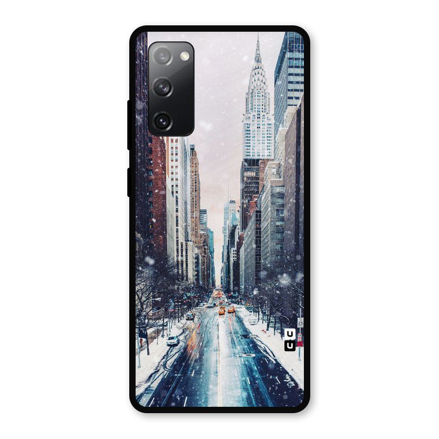 City Snow Metal Back Case for Galaxy S20 FE