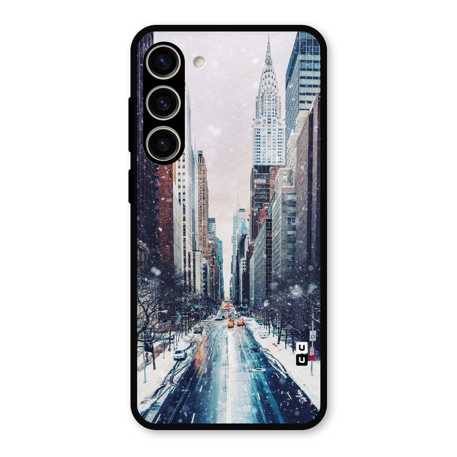 City Snow Metal Back Case for Galaxy S23 Plus
