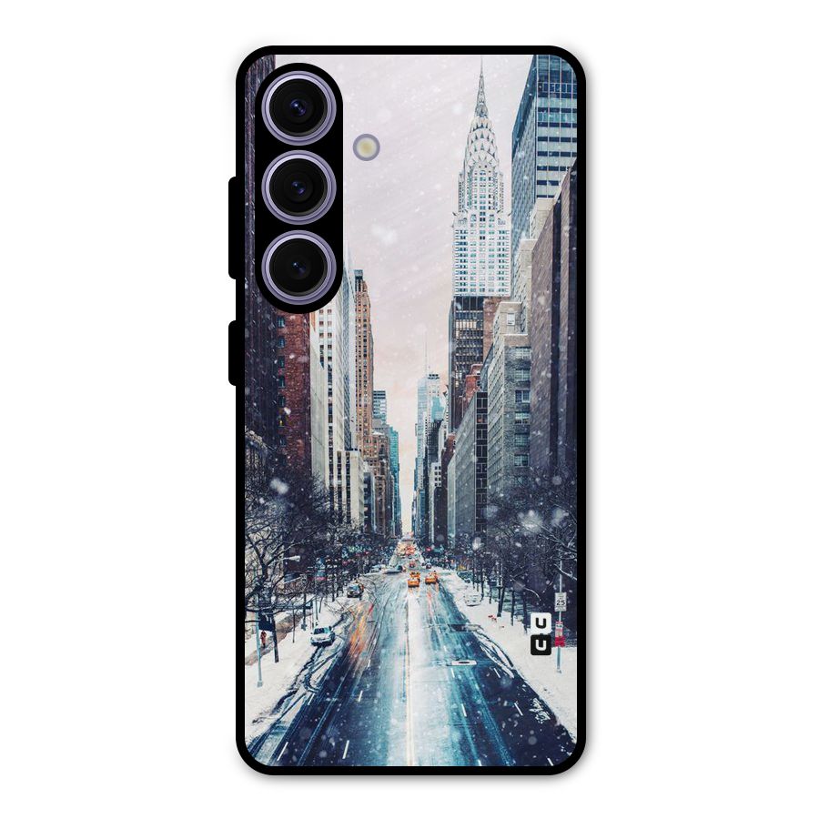 City Snow Metal Back Case for Galaxy S24