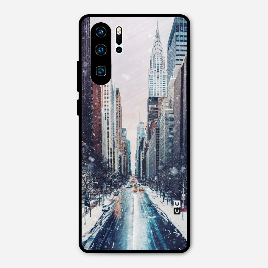 City Snow Metal Back Case for Huawei P30 Pro