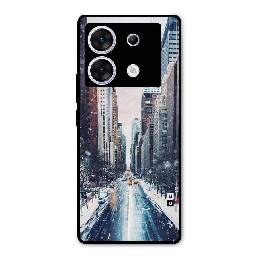 City Snow Metal Back Case for Infinix Zero 30 5G