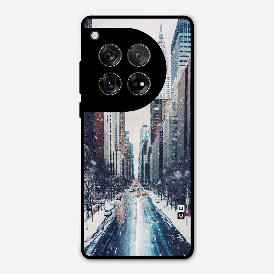 City Snow Metal Back Case for OnePlus 12