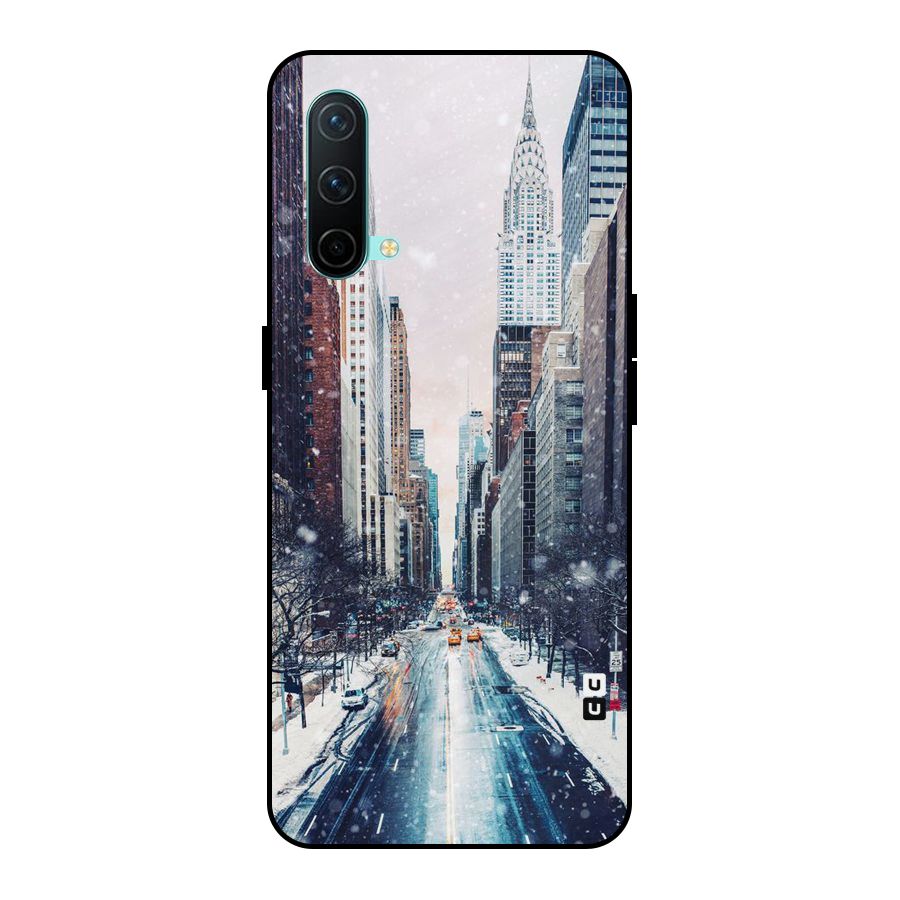 City Snow Metal Back Case for OnePlus Nord CE 5G