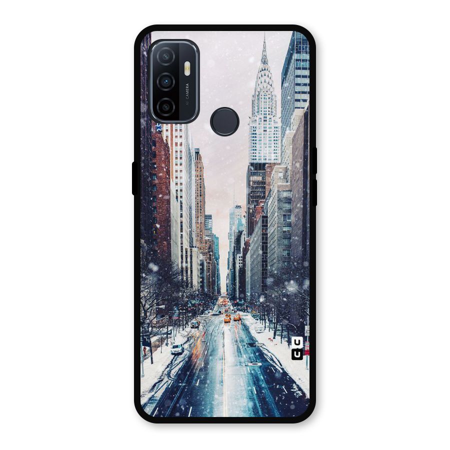 City Snow Metal Back Case for Oppo A53